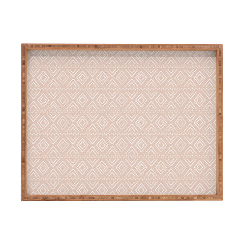 Little Arrow Design Co farmhouse diamonds blush Rectangular Tray