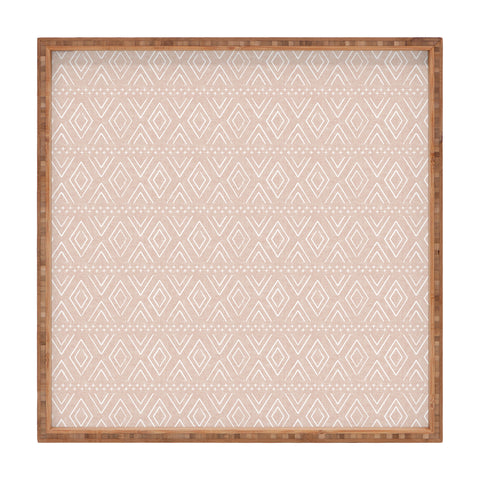 Little Arrow Design Co farmhouse diamonds blush Square Tray