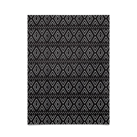 Little Arrow Design Co farmhouse diamonds ebony Poster