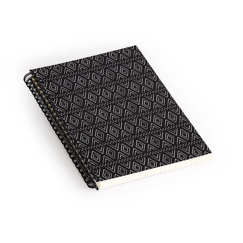 Little Arrow Design Co farmhouse diamonds ebony Spiral Notebook