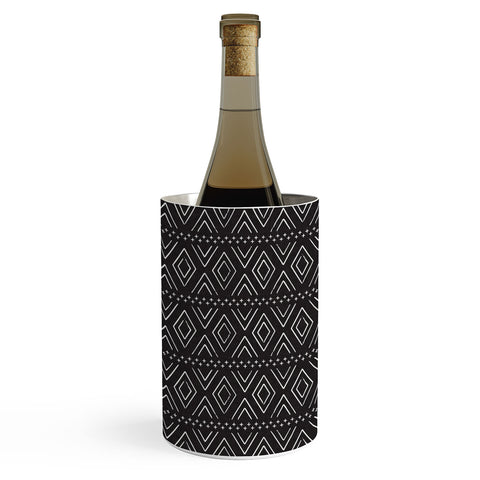 Little Arrow Design Co farmhouse diamonds ebony Wine Chiller