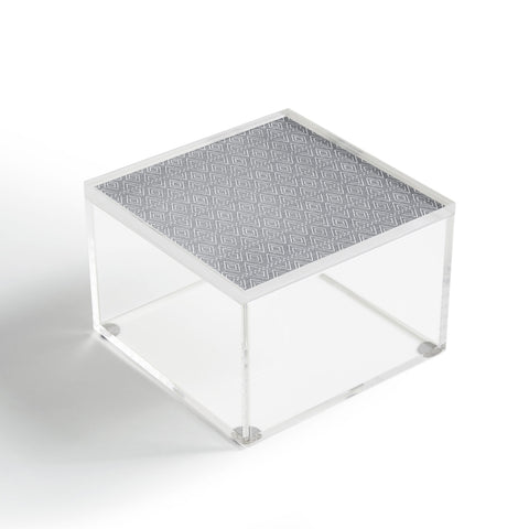 Little Arrow Design Co farmhouse diamonds gray Acrylic Box