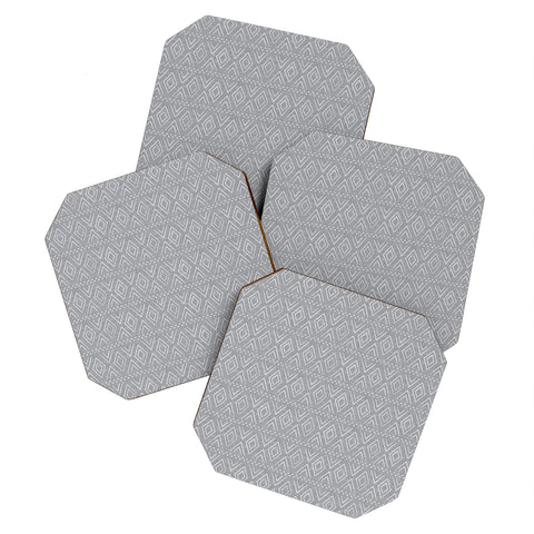 Little Arrow Design Co farmhouse diamonds gray Coaster Set