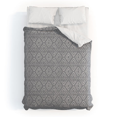 Little Arrow Design Co farmhouse diamonds gray Comforter