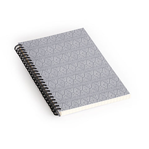 Little Arrow Design Co farmhouse diamonds gray Spiral Notebook
