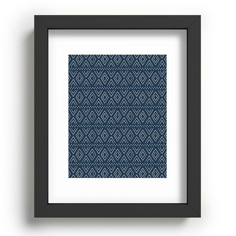 Little Arrow Design Co farmhouse diamonds navy Recessed Framing Rectangle