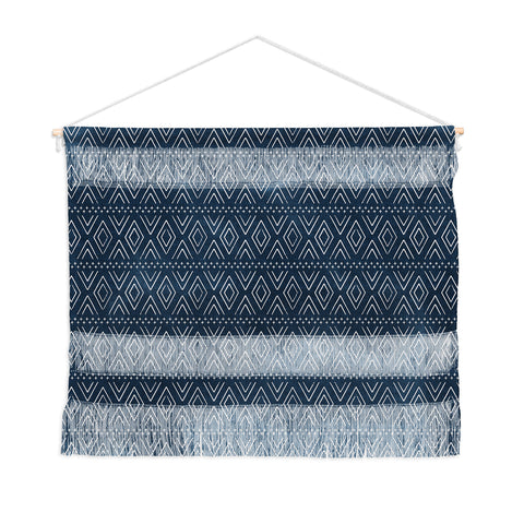 Little Arrow Design Co farmhouse diamonds navy Wall Hanging Landscape