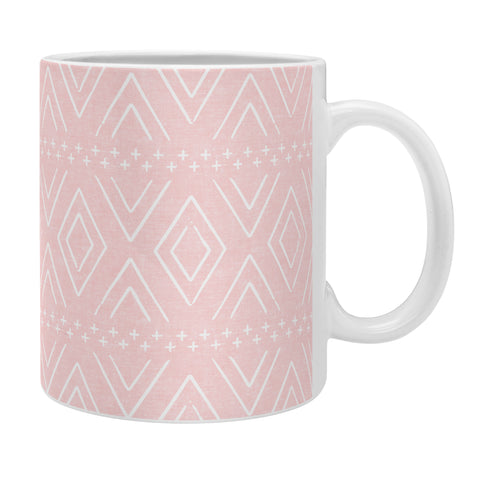 Little Arrow Design Co farmhouse diamonds pink Coffee Mug