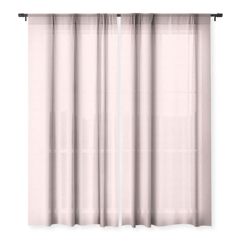 Little Arrow Design Co farmhouse diamonds pink Sheer Window Curtain