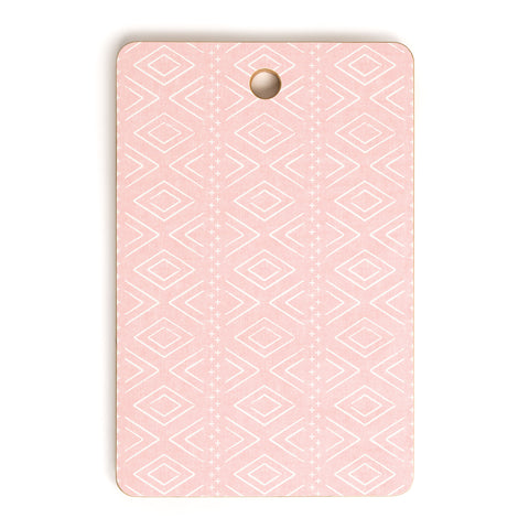 Little Arrow Design Co farmhouse diamonds pink Cutting Board Rectangle