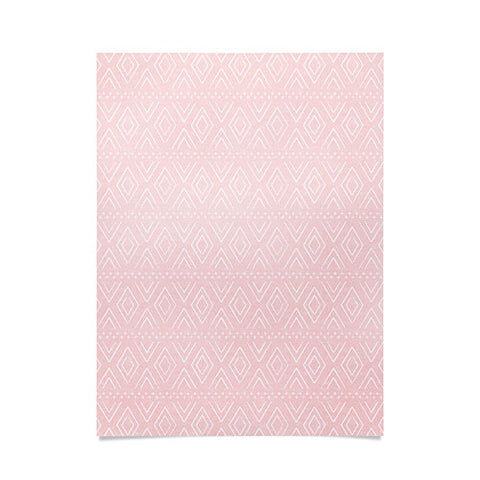 Little Arrow Design Co farmhouse diamonds pink Poster