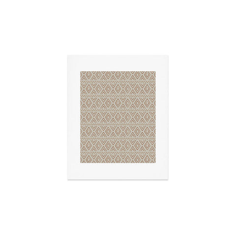 Little Arrow Design Co farmhouse diamonds rust Art Print