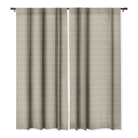 Little Arrow Design Co farmhouse diamonds rust Blackout Window Curtain
