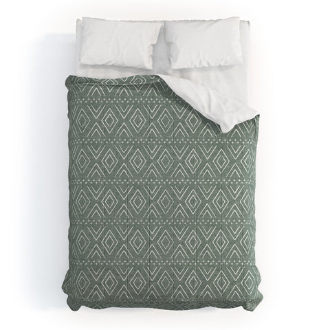 Little Arrow Design Co farmhouse diamonds sage Comforter