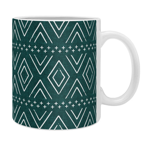 Little Arrow Design Co farmhouse diamonds teal Coffee Mug