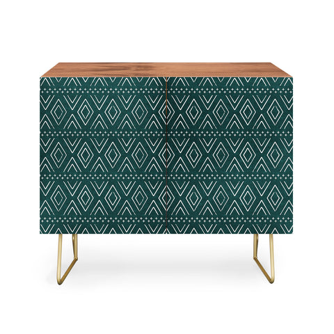 Little Arrow Design Co farmhouse diamonds teal Credenza