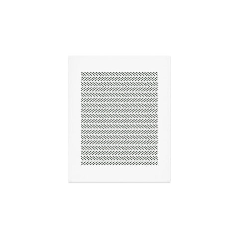 Little Arrow Design Co Farmhouse Stitch in Green Art Print