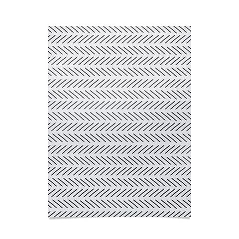Little Arrow Design Co Farmhouse Stitch in Grey Poster
