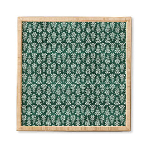Little Arrow Design Co fern on forest Framed Wall Art
