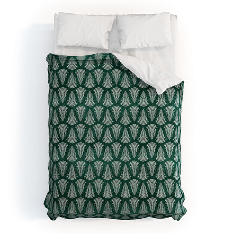 Little Arrow Design Co fern on forest Comforter