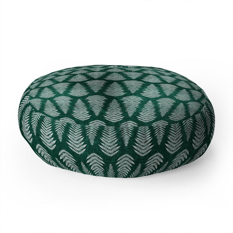 Little Arrow Design Co fern on forest Floor Pillow Round