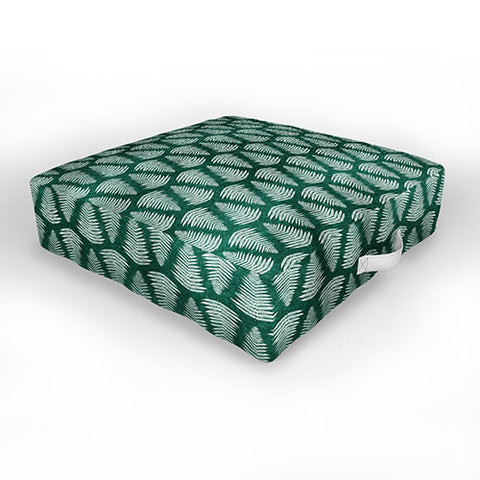 Little Arrow Design Co fern on forest Outdoor Floor Cushion