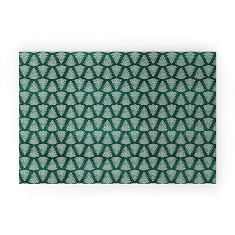 Little Arrow Design Co fern on forest Welcome Mat