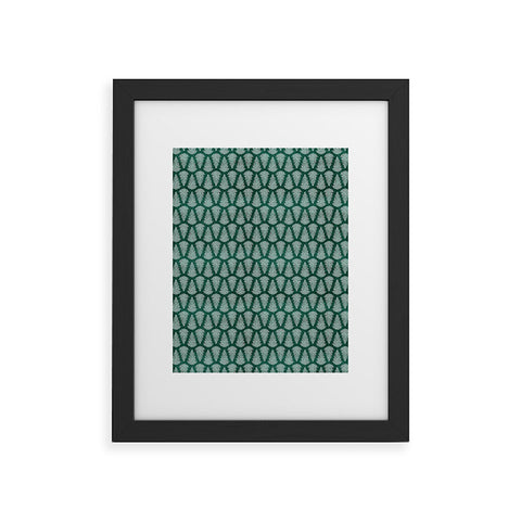Little Arrow Design Co fern on forest Framed Art Print