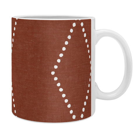 Little Arrow Design Co geo boho diamond rust Coffee Mug