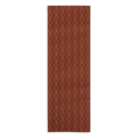 Little Arrow Design Co geo boho diamond rust Yoga Towel