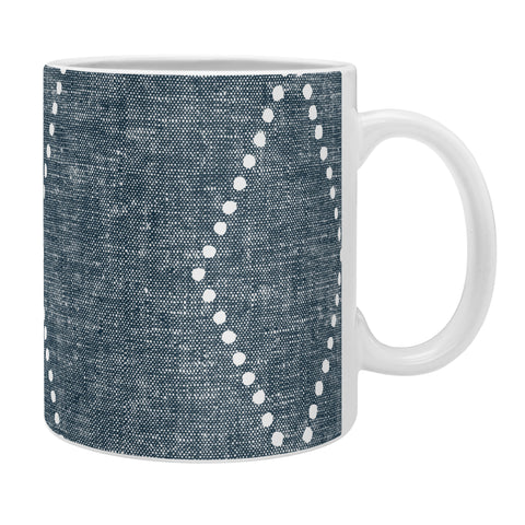 Little Arrow Design Co geo boho diamonds blue Coffee Mug