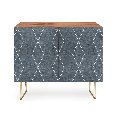 Little Arrow Design Co geo boho diamonds blue Credenza