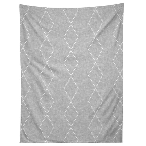 Little Arrow Design Co geo boho diamonds gray Tapestry
