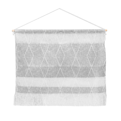 Little Arrow Design Co geo boho diamonds gray Wall Hanging Landscape
