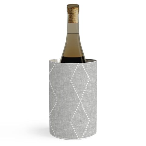 Little Arrow Design Co geo boho diamonds gray Wine Chiller