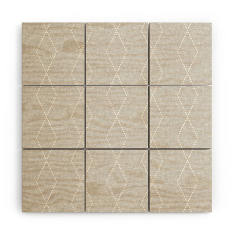 Little Arrow Design Co geo boho diamonds gray Wood Wall Mural