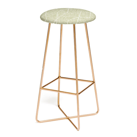 Little Arrow Design Co geo boho diamonds olive Bar Stool