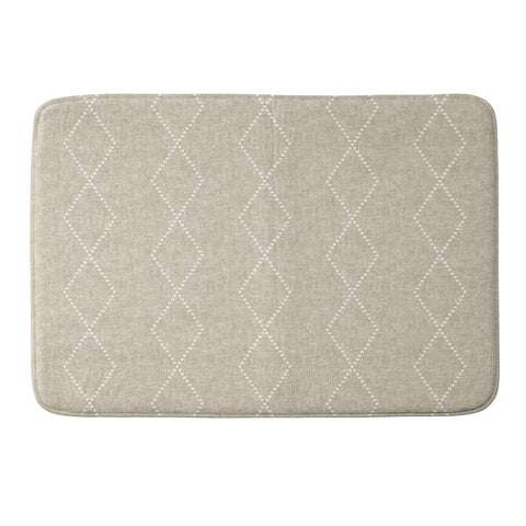Little Arrow Design Co geometric boho diamonds Memory Foam Bath Mat
