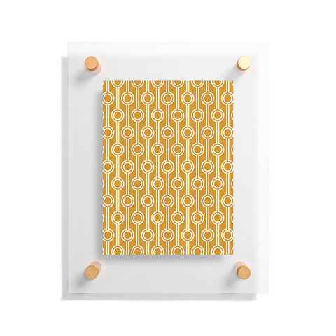 Little Arrow Design Co geometric chains gold Floating Acrylic Print