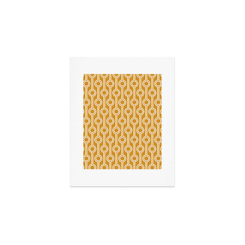 Little Arrow Design Co geometric chains gold Art Print
