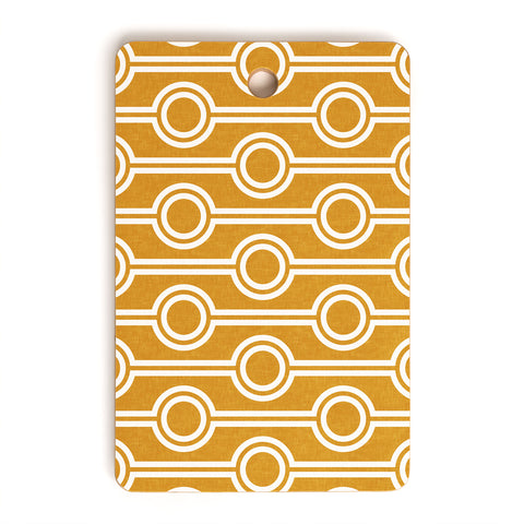 Little Arrow Design Co geometric chains gold Cutting Board Rectangle