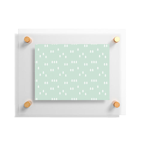 Little Arrow Design Co geometric evergreen Floating Acrylic Print