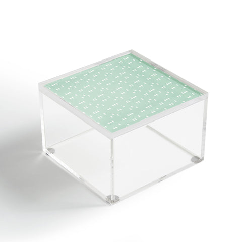Little Arrow Design Co geometric evergreen Acrylic Box
