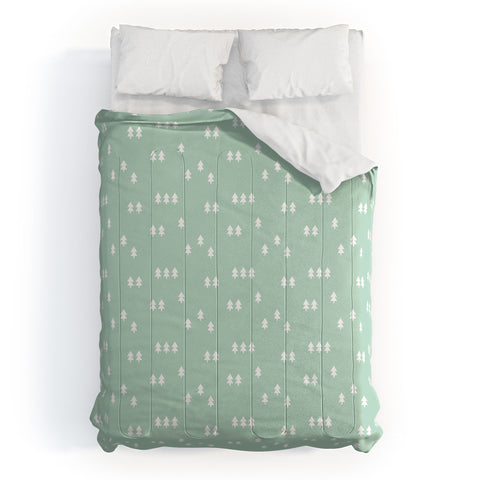 Little Arrow Design Co geometric evergreen Comforter