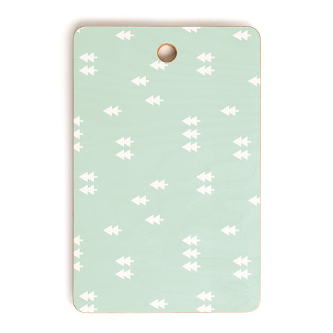 Little Arrow Design Co geometric evergreen Cutting Board Rectangle