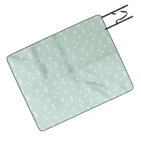 Little Arrow Design Co geometric evergreen Picnic Blanket