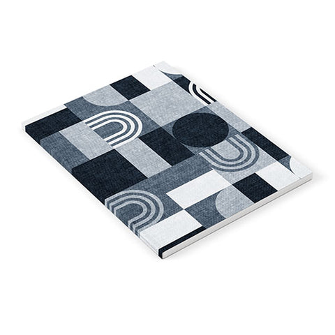 Little Arrow Design Co geometric patchwork navy Notebook
