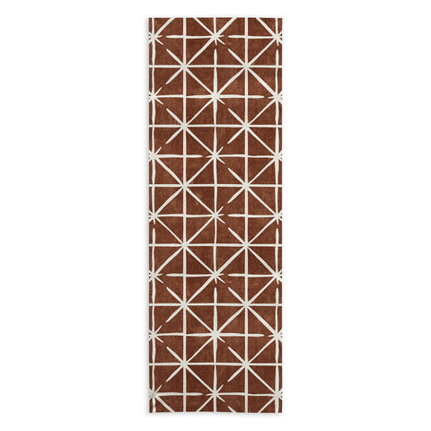 Little Arrow Design Co geometric triangles brandywin Yoga Towel