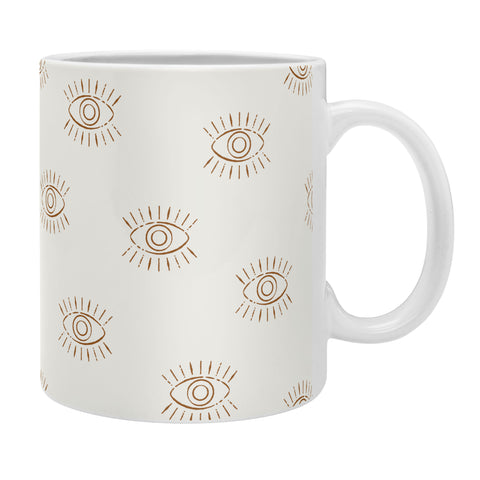Little Arrow Design Co gold eyes on cream Coffee Mug