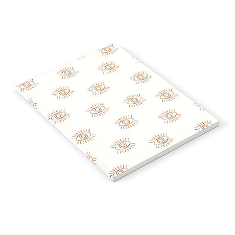 Little Arrow Design Co gold eyes on cream Notebook